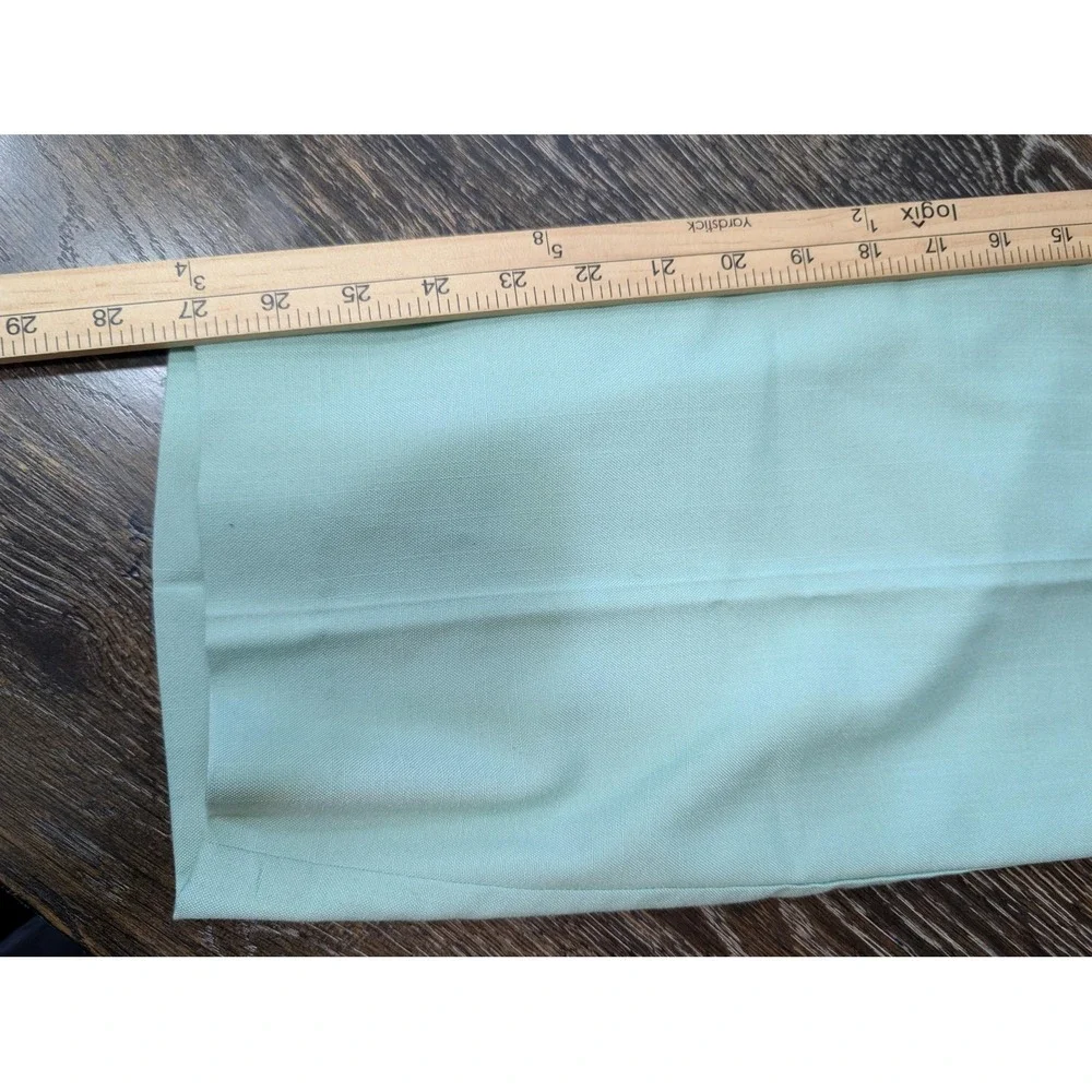Alfred Dunner Dress Pants Womens‎ 14 Green Pull On Straight Leg Elastic Waist